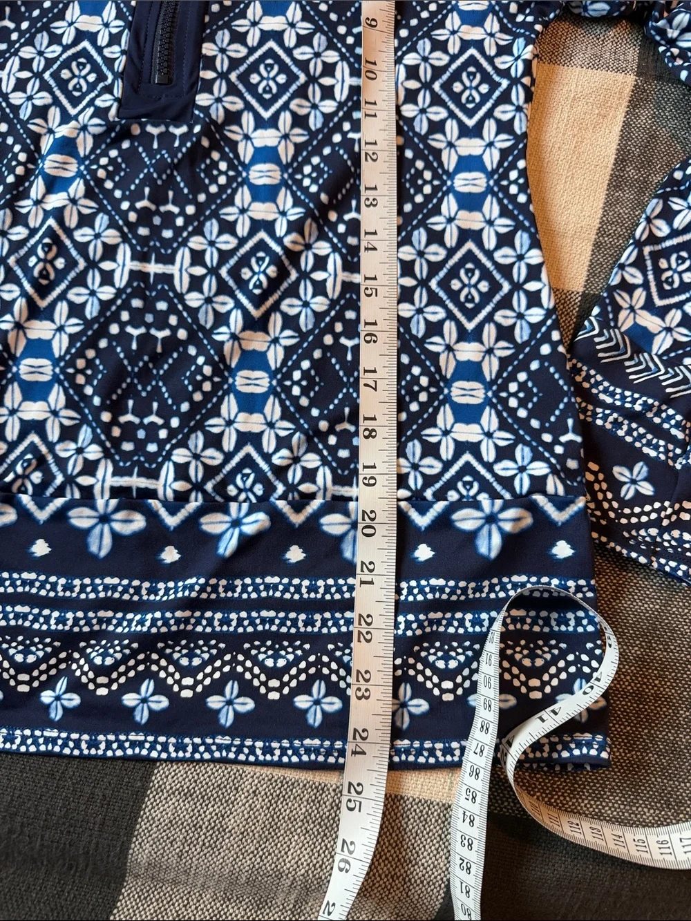 Tommy Bahama Navy and White Printed Rash guard set
